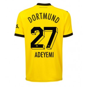 Lacne Muži Futbalové dres Borussia Dortmund Karim Adeyemi #27 2023-24 Krátky Rukáv - Domáci